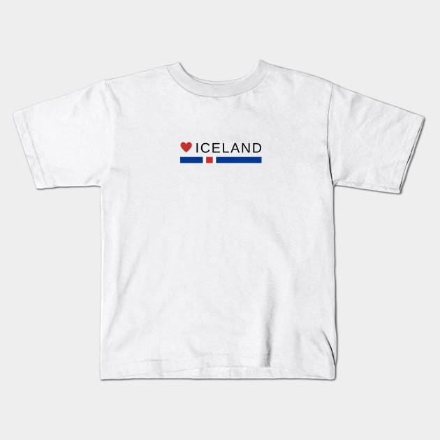 LOVE Iceland Kids T-Shirt by icelandtshirts